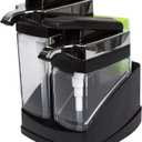 Casabella Sink Sider Duo Soap Dispensers with Sponge, Black and Chrome Plating