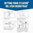 Answer Live Catch and Release Skunk Trap  Humane, Durable Skunk Cage Trap  Easy to Use and Secure for Safe Removal