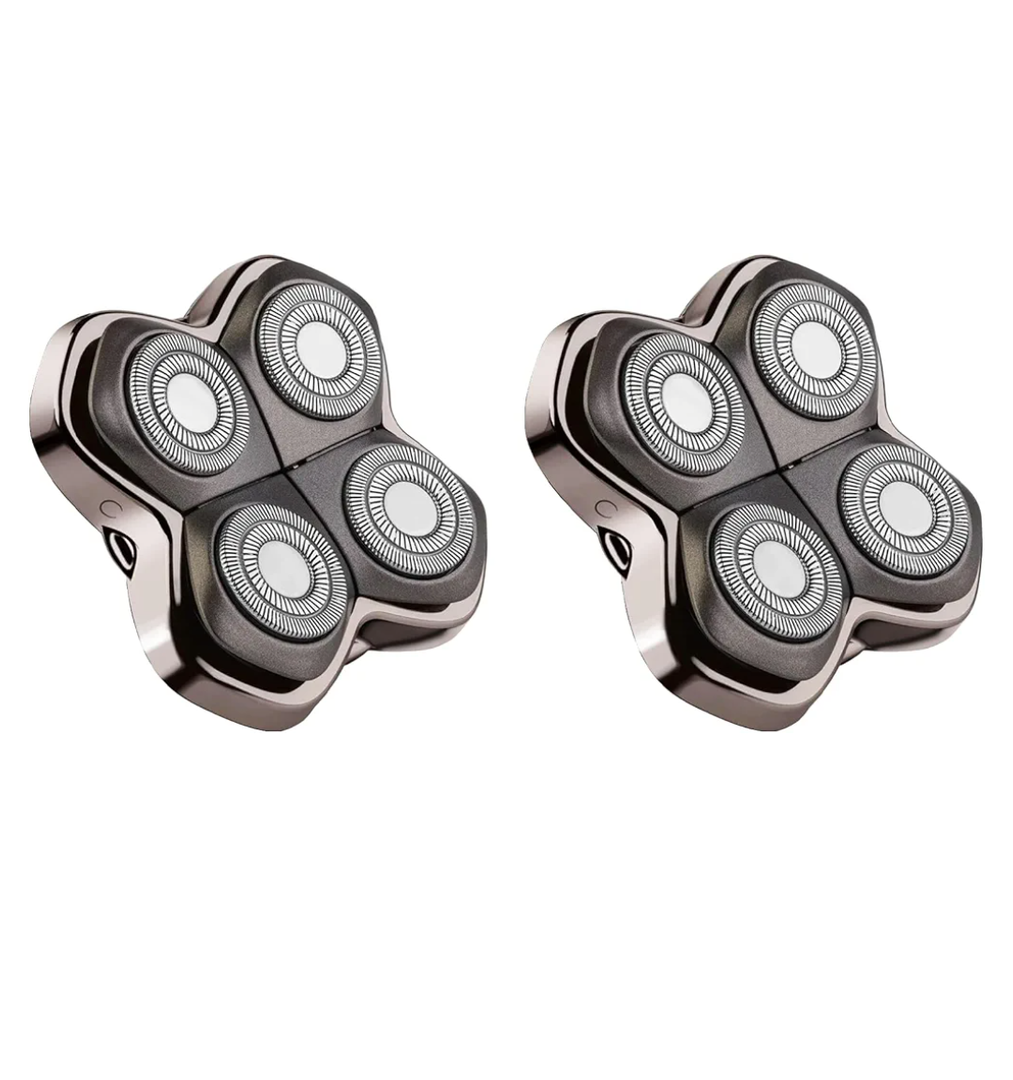 Replacement Head Compatible with Shaver PRO 4, Blade Fit for Skull Pitbull, Butterfly Kiss PRO & Palm Shavers, Replacement Head for Electric Shaver & Blade for Bald Head and for Men/Women (2 Pcs)