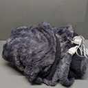 EHEYCIGA Electric Heated Blanket Full Size Faux Fur, 10 Hours Auto Shut Off 9 Heating Levels Heating Blanket, Soft Warm Heated Blanket Fast Heating Grey, Faux Fur & Sherpa