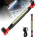 2026 Magnetic Rechargeable LED Work Light Bar, Portable Cordless Mechanic Light with Strong Magnet & Hanging Hook, 3 Modes LED Work Light for Car Repair Garage Shop Detailing (1 Pack)