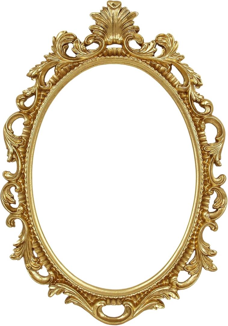 SIMON'S SHOP Vintage Gold Ornate Frame 13x18 in, 10x13.5 Oval Opening