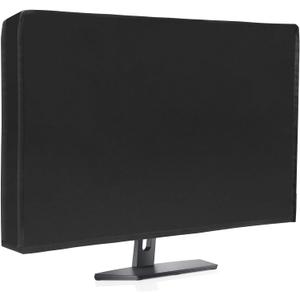 Waterproof Computer Monitor Dust Cover, Luxiv Black Full Body Cover for Computer Screen Anti-Static LCD-Silky HD Panel Dust Protective Sleeve (28W X 18H X 4D)