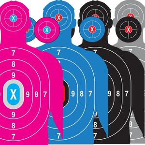 Heavy Duty Shooting Targets Paper - Targets for Shooting Range - Indoors & Outdoor Targets for Shooting Rifle - Gun Range Targets for Pistol Shooting - Handgun Shooting Range Accessories, 40 Pcs