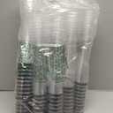 100 Pack Plastic Champagne Flutes,4.5 oz Plastic Glasses,Clear Disposable Champagne Flute,Toasting Glasses for Party Wedding Thanksgiving Day Christmas Party Cocktail Cups(Black)
