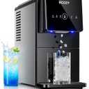 ecozy Nugget Ice Makers Dispenser 40 lbs Per Day Pebble Sonic Ice Machine Countertop, Touch-Free Ice, Self-Cleaning, Mistalo Drop Slim for Home Kitchen Office