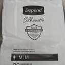 Depend Silhouette Adult Diapers, Incontinence & Postpartum Bladder Leak Underwear for Women, Maximum Absorbency, Medium, Pink, 56 Count (2 Packs of 28)