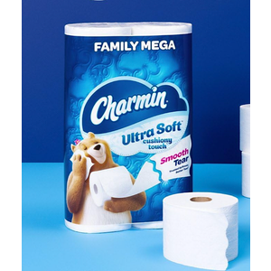 Charmin Ultra Soft Toilet Paper, 8 Super Mega Rolls = 41 Regular Rolls