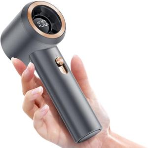 MUXNW Portable Fan For Travel Mini: Small Pocket Handheld Personal Rechargeable Battery Operated USB High Speed Keeping Cool In Hot Weather Summer Beach For Women (gray)