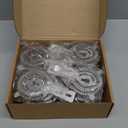 16 Pcs Bar Bartender Strainer Stainless Steel Drink Cocktail Strainers Silver Shaker Ice Bar Shelf or Bartenders Mixologists Drinking Water Filtering