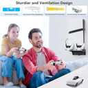 PS5/Slim/Pro Wall Mount Kit with Cooling Fan & Charging Station, PS5 Shelf Floating Mount for All PlayStation 5/Slim/Pro Disc & Digital Console, PS 5 Wall Bracket Behind TV, PS Five Pro Accessories
