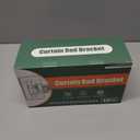 MUAKIOY No Drill Curtain Rod Holders, Heavy Duty Self Adhesive Curtain Brackets Hooks, Adjustable Nail-Free Stick on Wall Hangers for Bathroom, Bedroom, Kitchen and Livingroom (14 Pack)