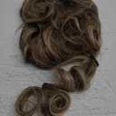 Clip in Hair Extensions for Women, 6PCS Long Wavy Curly Clip on Hair Extensions 16 Inch Ash Brown Mixed Ash Blonde Synthetic Hairpieces