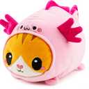 JOYIN Axolotl Plush Toy, Kawaii Axolotl Cat Plush Toy, 11" Soft Plushie, Cute Stuffed Animal Pillow for Kids and Adults, Birthday Gift for Boys and Girls Gift for Christmas