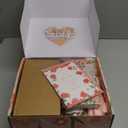 Birthday Gifts For Women, Teen Girl, Her, Happy Birthday Gift Box For Girl, Women, Sister, Daughter, Friends, Cute Daisy Aesthetic Glass Cups Gift Set 7pcs (Red)