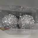 ZHANYIGY 4.25" Silver Shatterproof Christmas Ball Ornaments, 4pc Set for Xmas Trees and Holiday Decor