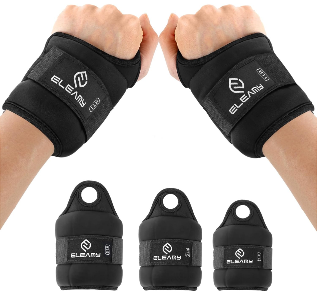 Wrist Weights with Thumb Loops Lock for Women & Men, 3lb*2,Premium Ice Silk Fabric,Comfortable & Tear Resistant for Walking,Running,Fitness and More 3LB