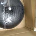 17.8" Large Black and Gold Pendant Light, Adjustable Height