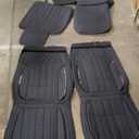 Leather/ Leatherette Automotive Seat Covers for Cars SUV Pick-up Truck, Universal Non-Slip Vehicle Cushion Cover Waterproof Protectors Interior Accessories, Full Set.