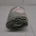 H.VERSAILTEX Sage Bathroom Rugs, Bath Mat Set of 2 Extra Thick Chenille Striped Pattern Shaggy Bath Rugs for Bath Room, Non Skid Bath Mats for Bathroom Floor (32 x 20 Plus 24 x 17 - Inches)