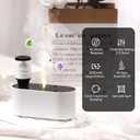 Lecdura Waterless Diffuser for Essential Oil, Battery Operated Scent Air Aromatherapy Diffuser, Mini Aroma Diffusers with 3 Intermittent Mist Modes, Cycle Start for 400-700 sq.ft Home Office Bedroom.
