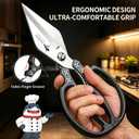 MAD SHARK Heavy Duty Kitchen Shears, Dishwasher Safe All Purpose Kitchen Scissors, Premium Sharp Poultry Shears for Turkey, Meat, Seafood, Vegetables, Stainless Steel Blades, Gifts for Men Women