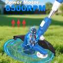 LUXTER 20V Cordless 12 Inch String Trimmer with 2 x 2.0Ah Battery and Fast Charger Grass Cutter with Auto Line Feed Powered Eater String Edger Lawn Tool Grass Cutter Lawn Mover for Yard Garden