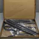 96" Shepherds Hooks for Outdoor with 7 Prongs Base, Heavy Duty Bird Feeder Pole for Hanging Lantern, Hummingbird Feeder, Shepherds Hook for Bird Feeders Outside,1 Pack