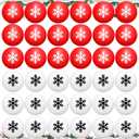 Kasyat 36 Pcs Christmas Stress Ball Snowman Stress Relief Toys Cute Snowflake Christmas Party Favors for Party Bag Filler Stocking Stuffers Gifts Suitable for Ages Above 3 (Snowflake)