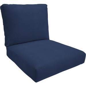 Eddie Bauer Home Deep Seating Outdoor Lounge Cushion, Knife Edge, 26" X 26" X 5", Canvas Navy