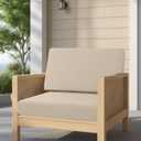 idee-home Outdoor Chair Cushions for Patio Furniture, Outdoor Seat Couch Cushion, Waterproof Hampton Bay Deep Seat Replacement Cushions for Garden Lawn Backyard Deck, 28.5 x 28.5 Beige