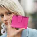 FALAN MULE Small Wallet for Women Leather Bifold Compact RFID Blocking Small Womens Wallet Purse