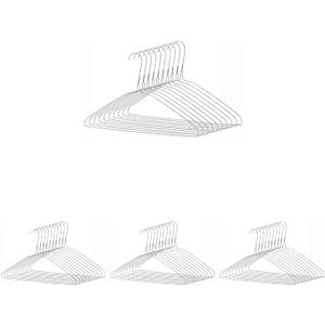 Whitmor Everyday Hangers Set of 10, Silver