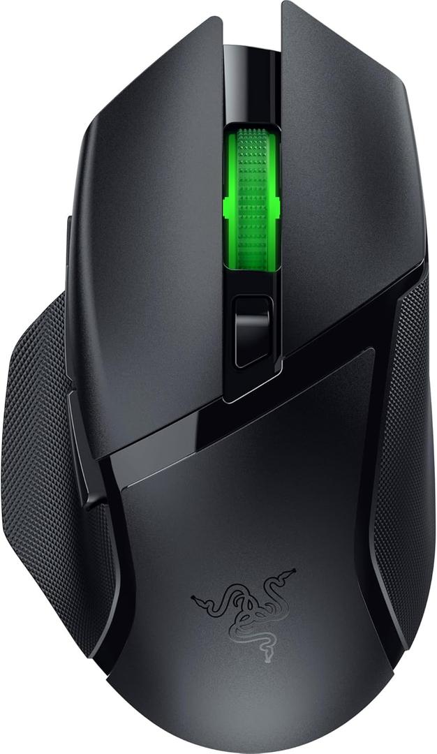 Razer Basilisk V3 X HyperSpeed Gaming Mouse - Optical - Wireless - Bluetooth/Radio Frequency - 2.40 GHz - Black - USB - 18000 dpi - 7 Button(s) - 7 Programmable Button(s) - Right-handed - 1 x AA Batte
