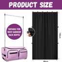 RunNico 59'' x 31.5'' Privacy Curtain for Dance Bag, Portable Dancer Changing Curtain with Storage Bag, Backstage Privacy Changing Room for Training Competition Outdoor Camp (Dance Bag Not Included)