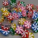 Honoson 4 Pcs Candy Cane String Lights Decoration 10.33ft 20 LED Battery Operated Fairy Lights Cute Sweet Peppermint Bulbs Outdoor Indoor Birthday Wedding Home Patio (Macaron Color)