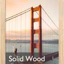 KINLINK 8.5x14 Picture Frame, Natural Solid Wood Frame with Acrylic Plexiglass for Pictures 8.5x14 without Mat, Tabletop and Wall Mounting Display Photo Frame 1 Pack