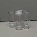 Mini/Small Glass Milk Jug Containers. 3pack lids, 6Glasses