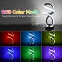 AVANLO Modern Table Lamps,Dimmable Spiral Lamp RGB Touch LED Bedside Lamp for Bedroom,Cool Desk Lamps Nightstand Home Decor Christams Lamp Gifts