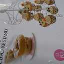 ASkinds Carousel Cupcake Stand Dessert Serving Tray, 12-Cups Iron Cake Display Rack Cupcake Stand for Carnival and Circus Theme Party Wedding Party Furnishing Accessories (White)