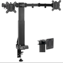 TOPSKY Adjustable Electric Monitor Desk Mount Fits Up to Dual 32 Inches 19.8lbs or Single 49 Inches 33lbs Computer Screens, Adjustable Swivel, Tilt, Rotate, VESA 75x75mm or 100x100mm MMT00.01 (Black)