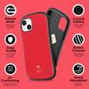 iFace First Class Designed for iPhone 13 (6.1")  Cute Shockproof Dual Layer [Hard Shell + Bumper] Phone Case [Drop Tested] - Red