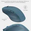 Lenovo Yoga Pro Mouse, Bluetooth, USB-C Rechargable, Dual Mode Bluetooth, 6 Button, Right Handed Design, Ergonomic Design, Programmable Buttons, 2-Way Metal Scroll Wheel, Tidal Teal