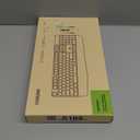 Seenda Wireless Bluetooth Keyboard and Mouse Combo, COE200 Ergonomic Wireless Keyboard Mouse with Wrist Rest, MultiDevice Connection, FullSize, Compatible for Computer/Laptop/Mac/MacBook, Black