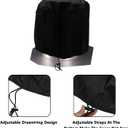 Turbine Vent Cover,ULIFESTAR Oxford Cloth Roof Vent Cover,50.8cm/20" Roof Ventilator with Adjustable Drawstring,Waterproof Turbine Ventilator Protector Hoods Shield Canvas Fit Most Black 2PCS