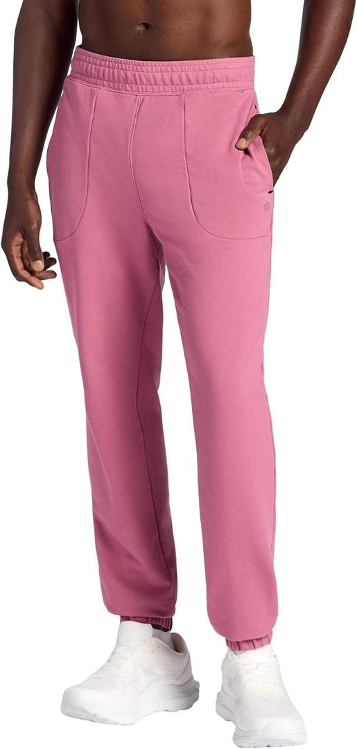 Gaiam Men's Lotus Oblong Pant, Standard Fit, 31 Inseam, Stretch Heavyweight Terry Material (Medium)