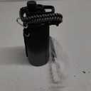 Insulated Water Bottle | Thickened Stainless Steel Vacuum Metal | Portable Sports Water Jug for Gym and Hiking with Straw, Carrier Bag, Handle Strap | BPA-Free 32 oz (Black/Gray)