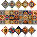 24 PCS Peel and Stick PVC Tile Stickers Waterproof Removable
