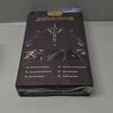 Twister Arm Trainer, 3 in 1 Hydraulic Power Chest Workout Equipment with Ab Roller Wheels and Hooks, Adjustable 22-440lbs Arm Trainer for Men Women, Home Gym Equipment for Full Body Strength Training (black)