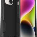 OtterBox iPhone 14 & iPhone 13 Commuter Series Case - BLACK , Slim & Tough, Pocket-Friendly, with Port Protection | Slim, Tough, Pocket-Friendly, with Port Protection